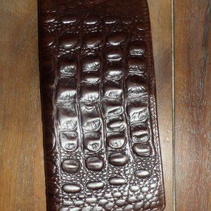 Croc embossed Genuine leather Men's RFID  wallet